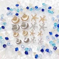 mako様専用 56個 シェル、ヒトデチャームのサムネイル