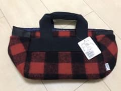 未使用☆COEN（コーエン） WOOLRICH ミニトート　赤のサムネイル