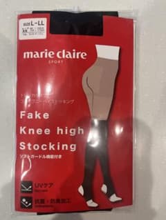 marie claire SPORT フェイクニーハイストッキング L-LLのサムネイル