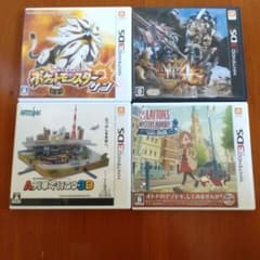 3DS 소프트 포켓 몬스터 몬스터 헌터 A 열차 레이튼 닌텐도