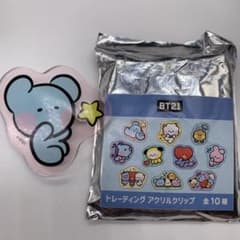 BTS RM BT21 트레이딩 아크릴 클립 KOYA