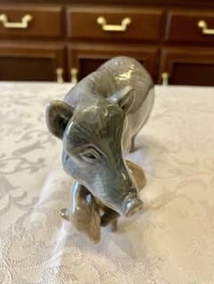 新品 ロイヤル コペンハーゲン イノシシの陶器製2007年フィギュリン