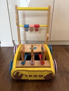 木製の押し車 動物のキャラクター付きのサムネイル