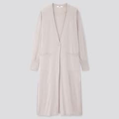【ユニクロ】UVカットスリットロングカーディガン（長袖）のサムネイル