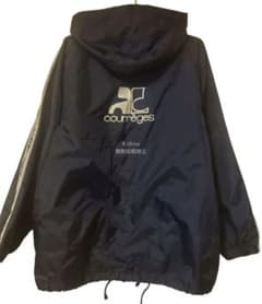 Courreges 윈드 브레이커 Yake Parker 데카 로고 L