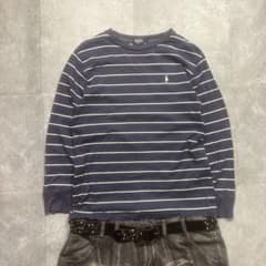 Y2K 00s Ralph Lauren短丈ボーダー長袖カットソーarchive - メルカリ