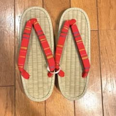 新品　い草ゴム草履　和装のサムネイル