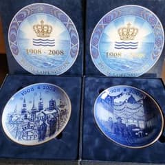 ロイヤルコペンハーゲン 1908-2008 ミレミアムプレートセット 5枚 新品〉Royal Copenhagen 1908-2008 記念プレート - メルカリ
