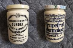 アンティーク DUNDEE グレープフルーツ マーマレードジャー ミルク