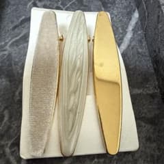 ヘアクリップ 3点セット ゴールド系のサムネイル