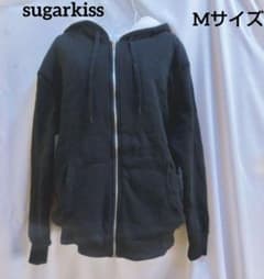 【sugarkiss】黒 パーカーMサイズ 裏ボア フリース レディース/キッズ