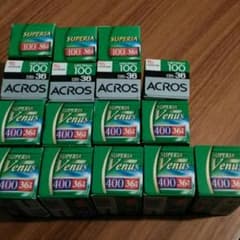 【富士フィルム】合計16本　ISO400、100、白黒のサムネイル