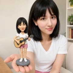 似顔絵オーダー ギター演奏の人物フィギュアのサムネイル
