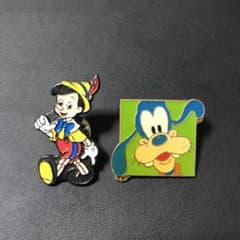 ピンバッジ Disney ピノキオ グーフィーのサムネイル
