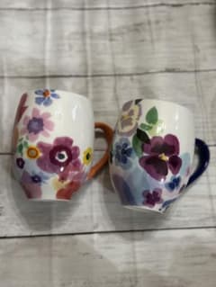 Francfranc花柄マグカップ青色のみのサムネイル