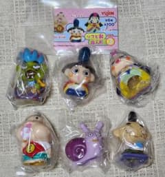 当時物 内袋未開封 おじゃる丸ソフビ製指人形パート③フルセット