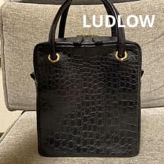 美品】LUDLOW レザー調 ハンドバッグ クロコ型押 - メルカリ