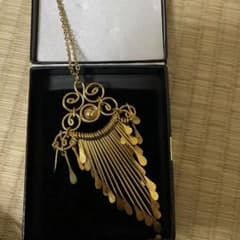 極美品】CHANEL シャネル ヴィンテージフリンジ ネックレスゴールド箱 