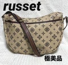 美品✨希少】ラシットrusset PVCレザー 三日月 ショルダーバッグ 大