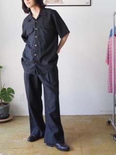 【まるがおたぬき様専用】1990's CLO MAX リネンセットアップ　半袖のサムネイル