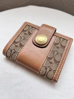 COACH コーチ 二つ折り財布 シグネチャー キャンバス ブラウンのサムネイル