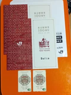 東京駅開業100周年記念Suica 2枚 専用台紙付 - メルカリ