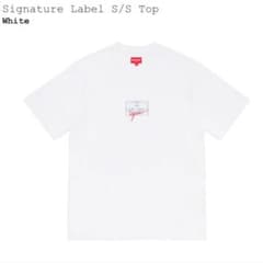 L size 20fw supreme signature label teeのサムネイル