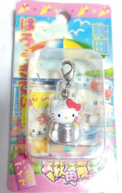 極美品/2006年物ご当地キティ 秋田限定 ババヘラアイス ファスナー