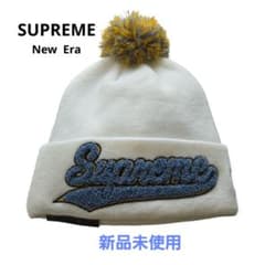 Supreme/NewEra ポンポン付きニット帽☆ビーニー/新品未使用 - メルカリ