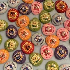 Anpanman & Baikinman Nail Art Parts (Approx. 40 pieces)
