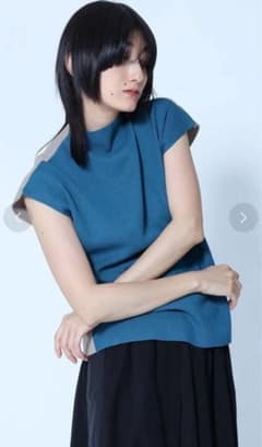 LASUD（ラシュッド）　2WAYボトルネック配色カラーニットのサムネイル