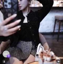 shiny tweed wrap culottes キュロット sheller - メルカリ