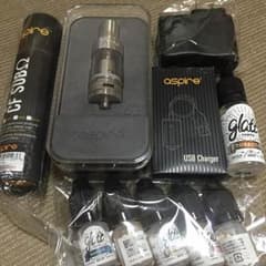 くまさま専用 aspire Atlantis2 サブΩバッテリー 交換コイル付きのサムネイル