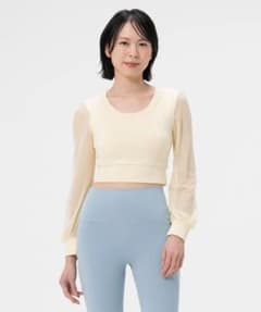 SUKARA♡カップ付きベールメッシュロングスリーブ sukala カップ付きベールメッシュロングスリーブ | Mercari