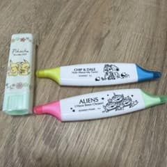 디즈니 마커 세트 피카츄 칩 & 데일 외계인