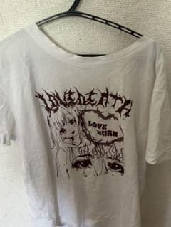 LOVE DEATH プリント 半袖Tシャツ ホワイトのサムネイル