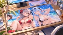 M*n様 ホロライブ BIG3 雪花ラミィ 白銀ノエル 大空スバル プレイマットのサムネイル