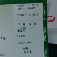 ニコニコ超パーティーチケットのサムネイル