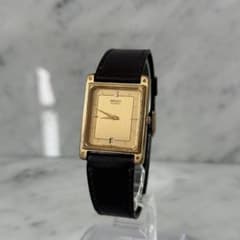 SEIKO QUARTZ 腕時計 本体 ゴールド スクエア 三菱通信機 タンカー