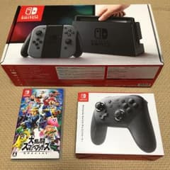 switch本体、プロコン、スマブラSP、Lanアダプターのサムネイル