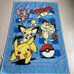 ポケモン ハーフ毛布 ハーフケット 青 - メルカリ