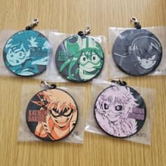 僕のヒーローアカデミア　一番くじラバーストラップまとめ売り5点のサムネイル