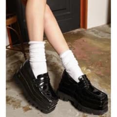 美品◎Darich エナメルプラットフォームローファー M darich エナメルプラットフォームローファー - メルカリ