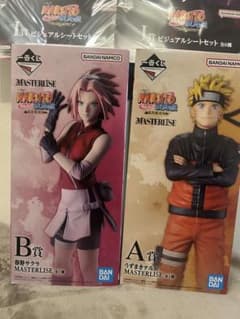 一番くじ NARUTO 疾風伝 A賞B賞フィギュア ビジュアルシートセット