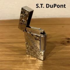 入手困難 デュポン S.T. Dupont ガスライター 花柄 彫刻 快音 - メルカリ