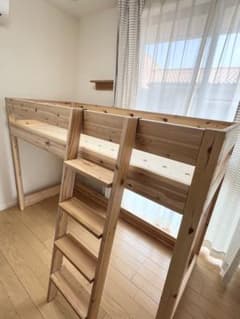 無印良品 MUJI パイン材 ミドルベッド - メルカリ