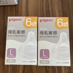 Pigeon ピジョン 母乳実感 乳首 6ヵ月 Lサイズ　2箱のサムネイル