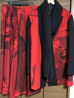 yohji yamamoto 赤フラノ　セットのサムネイル