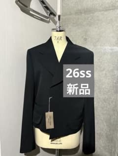 コムデギャルソンオムプリュス 26SS 短丈 ダブルジャケット Mサイズ コムデギャルソンオムプリュス 26SS 短丈 シングルジャケット Lサイズ