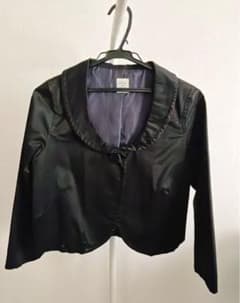 【bulle de savon】ブラック サテン ショートジャケットのサムネイル